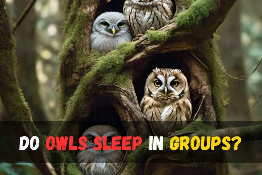 Do owls sleep in groups?