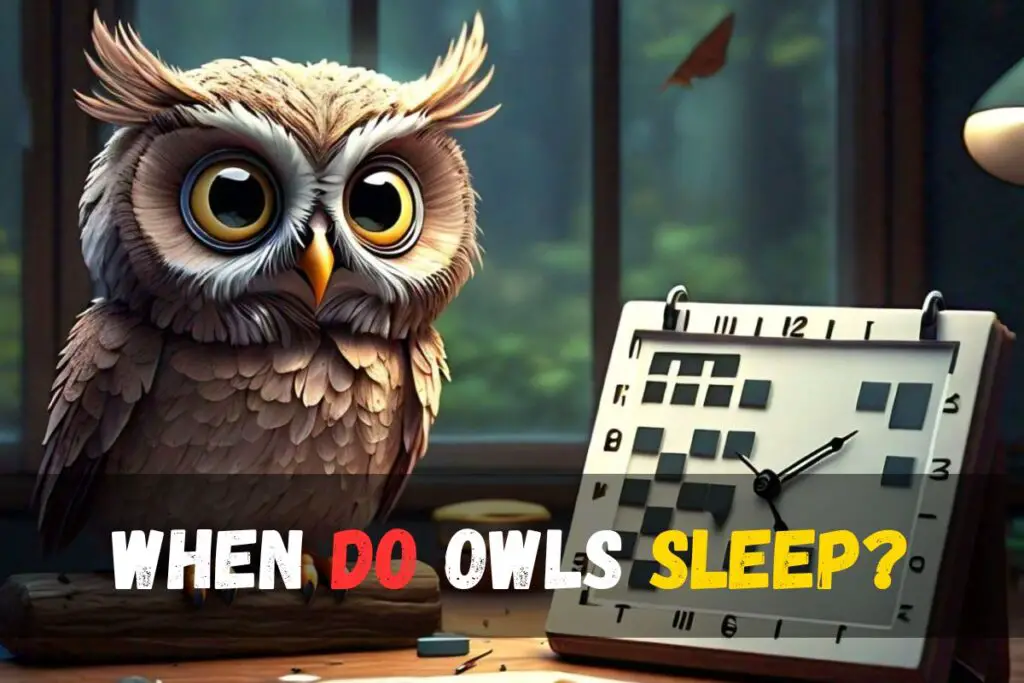 When do owls sleep?